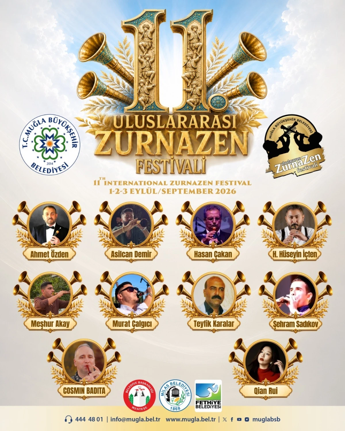 11. Uluslararası Zurnazen Festivali Başlıyor: Zurnanın Evrensel Ezgileri Muğla'da Yankılanacak