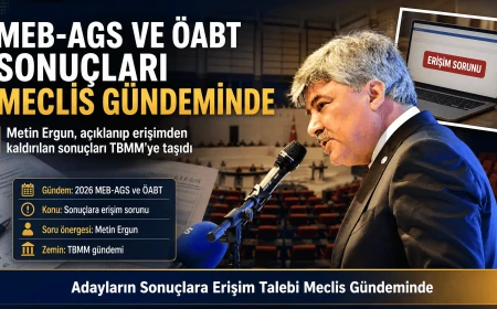 İYİ Partili Metin Ergun'dan MEB-AGS ve ÖABT Sınav Sonuçları Skandalı İçin Soru Önergesi