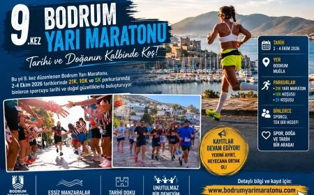 Bodrum Yarı Maratonu İçin Geri Sayım Başladı: Kayıtlar Tüm Hızıyla Sürüyor