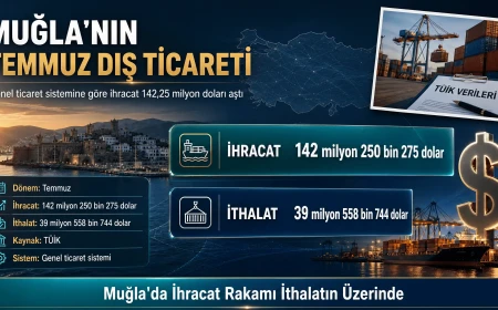 Muğla'nın Dış Ticaret Verileri Açıklandı: Temmuz Ayında İhracat Ve İthalat Arttı