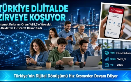 Türkiye'de İnternet Kullanım Oranı %92,3'e Yükseldi: E-Devlet Ve E-Ticaret Verileri Açıkladı