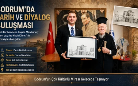 Fener Rum Patriği Bartholomeos'tan Bodrum Belediyesi'ne Ziyaret: Aya Nikola Kilisesi İncelendi