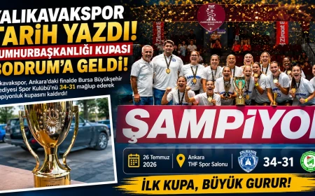 Tarihi Zafer: Yalıkavakspor İlk Kez Düzenlenen Cumhurbaşkanlığı Kupası'nı Bodrum'a Getirdi