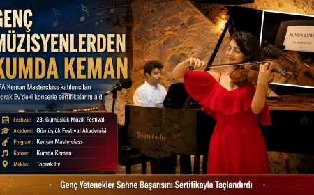 23. Gümüşlük Müzik Festivali’nde Sertifika Heyecanı: Genç Kemancılar Toprak Ev’de Sahne Aldı