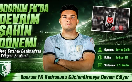 Bodrum FK Beşiktaşlı Genç Yetenek Devrim Şahin'i Renklerine Bağladı