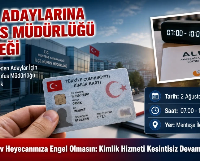 ALES/2 Sınavına Girecekler İçin Muğla Valiliği'nden Kritik Nüfus Müdürlüğü Duyurusu