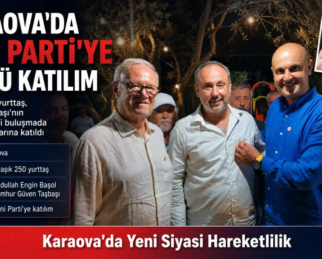 Karaova'da Yeni Parti'ye Yoğun Katılım: Abdullah Engin Başol Ve Cumhur Güven Taşbaşı Rozet Taktı