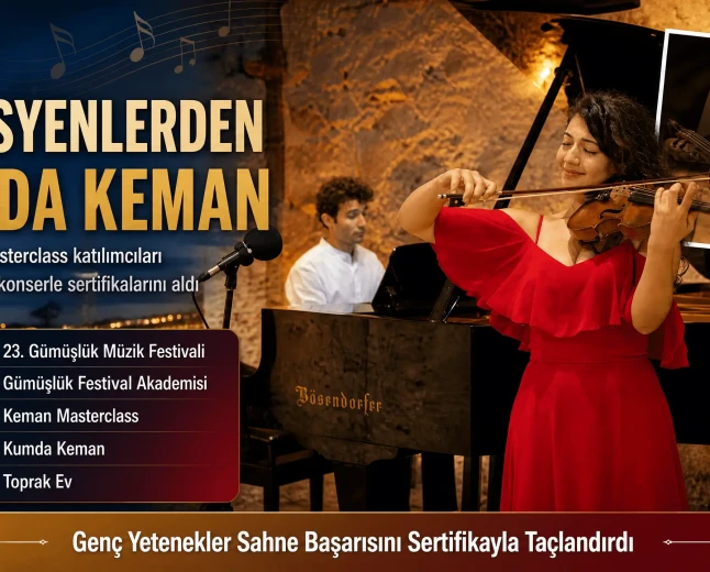 23. Gümüşlük Müzik Festivali’nde Sertifika Heyecanı: Genç Kemancılar Toprak Ev’de Sahne Aldı