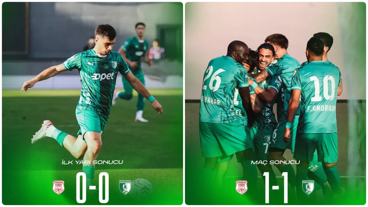 Pendikspor İle Bodrum FK Sahadan Beraberlikle Ayrıldı