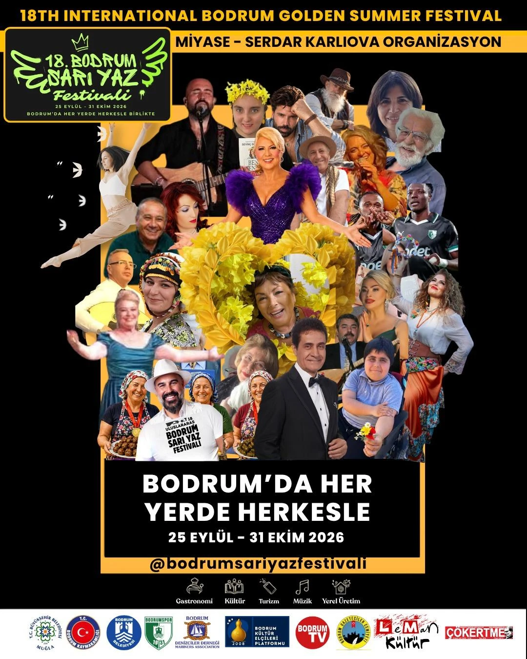 18. Uluslararası Bodrum Sarı Yaz Festivali Başlıyor: Zekâi Tunca Bodrum'da Sahne Alacak