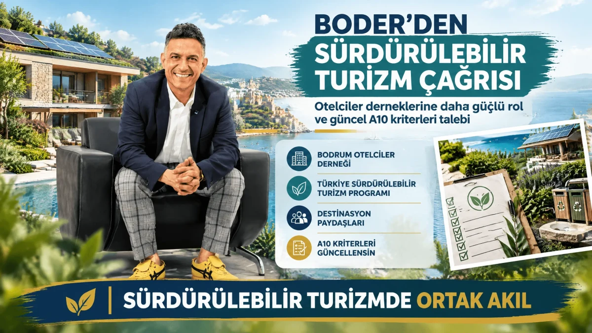 BODER'den Sürdürülebilir Turizm Çağrısı: Otelciler Dernekleri Görmezden Gelinmemeli