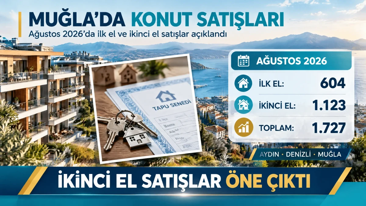 Türkiye Genelinde Ağustos Ayı Konut Satış İstatistikleri Açıklandı