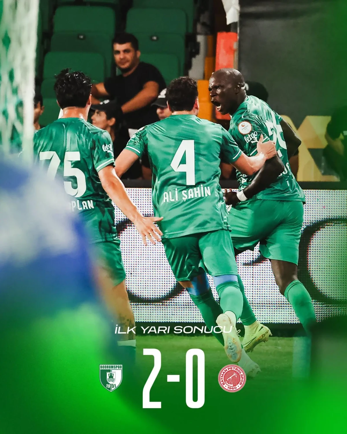 Bodrum FK, Lider Batman Petrolspor’u 4-0 Mağlup Ederek Sezonun İlk Galibiyetini Aldı