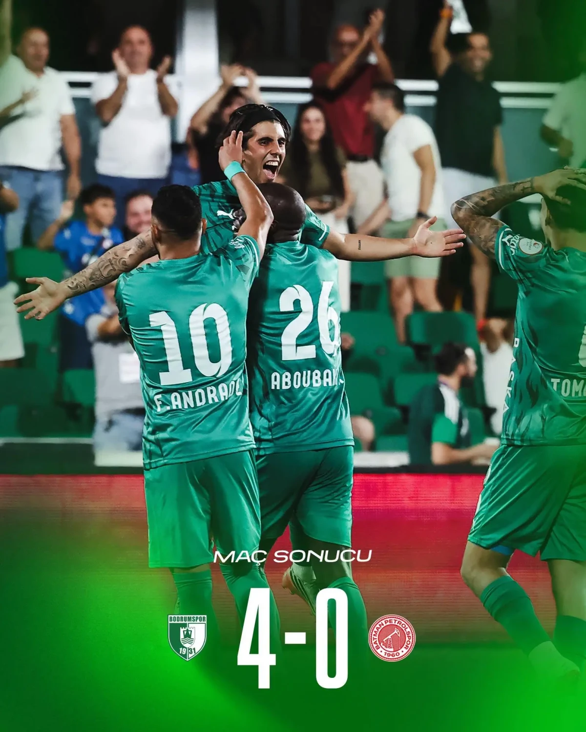 Bodrum FK, Lider Batman Petrolspor’u 4-0 Mağlup Ederek Sezonun İlk Galibiyetini Aldı