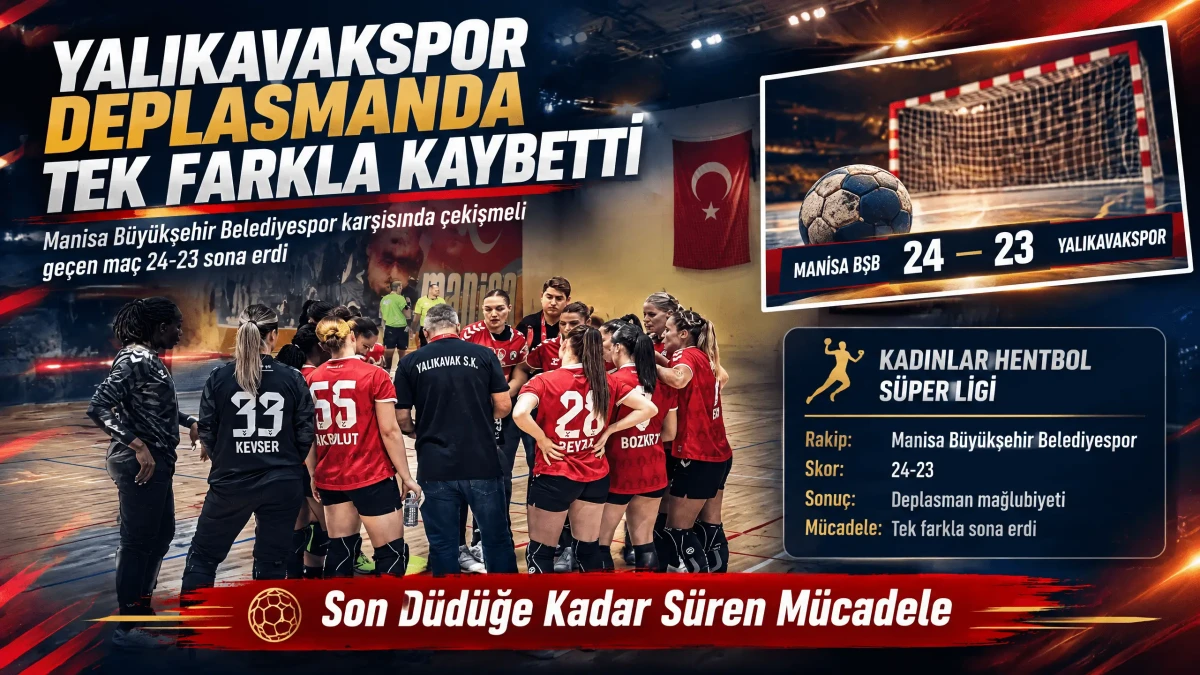 Yalıkavakspor Deplasmanda Manisa Büyükşehir Belediyespor'a 24-23 Mağlup Oldu
