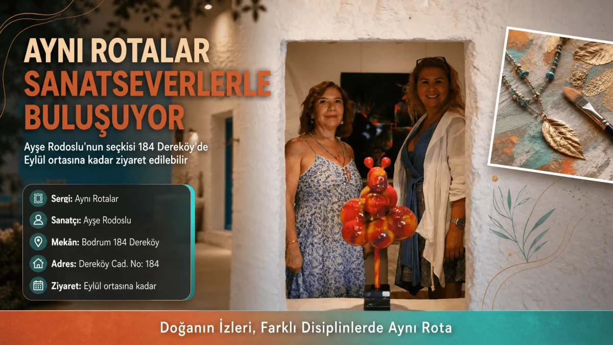 Bodrum 184 Dereköy’de Sanat Rüzgarı: "Aynı Rotalar" Sergisi Sanatseverlerle Buluşuyor