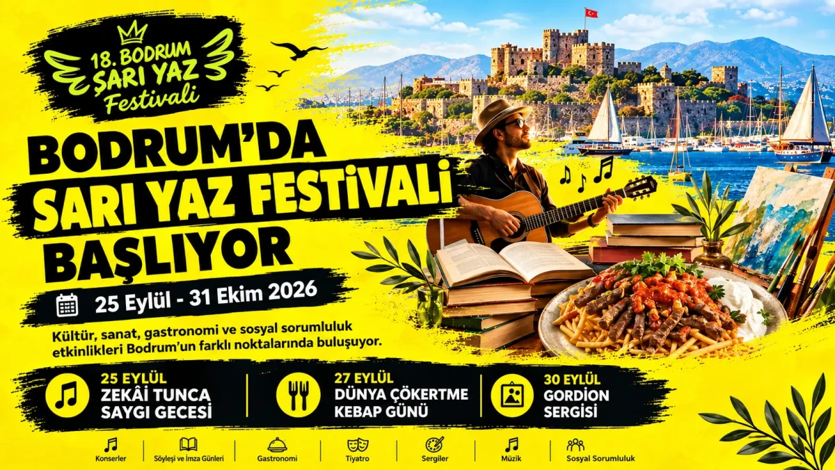 18. Uluslararası Bodrum Sarı Yaz Festivali Başlıyor: Zekâi Tunca Bodrum'da Sahne Alacak