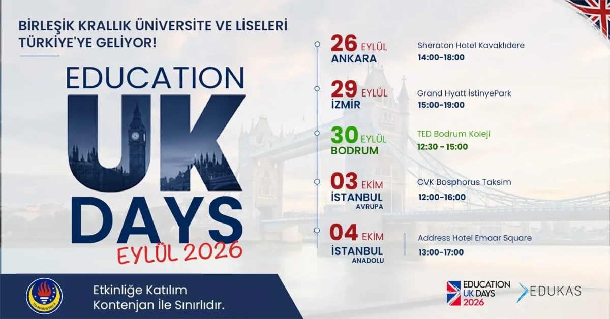 İngiltere'nin Önde Gelen Üniversiteleri Education UK Days İçin TED Bodrum Koleji'nde Buluşuyor
