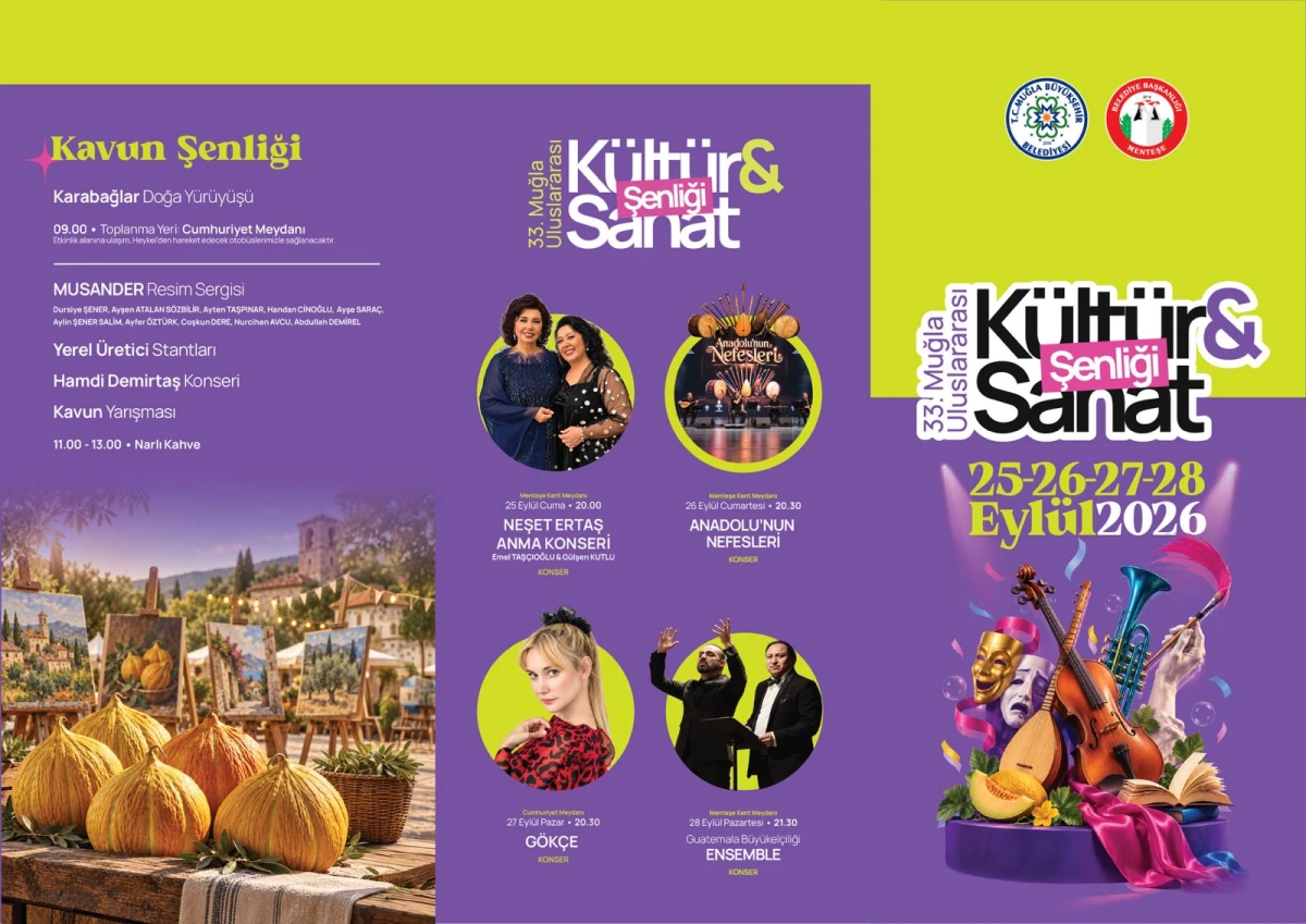 Menteşe Kültür ve Sanat Şenliği: Dört Günlük Coşku Başlıyor