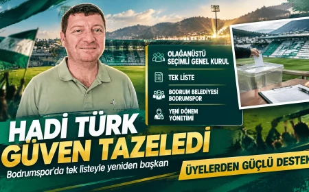 Bodrum Belediyesi Bodrumspor Kulübü'nde Hadi Türk Güven Tazeledi: Yeni Yönetim Belirlendi