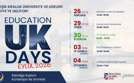 İngiltere'nin Önde Gelen Üniversiteleri Education UK Days İçin TED Bodrum Koleji'nde Buluşuyor