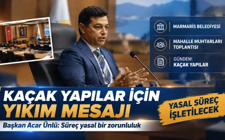 Marmaris Belediye Başkanı Acar Ünlü'den Kaçak Yapı Açıklaması: "Talimat Gelirse Yıkmam"