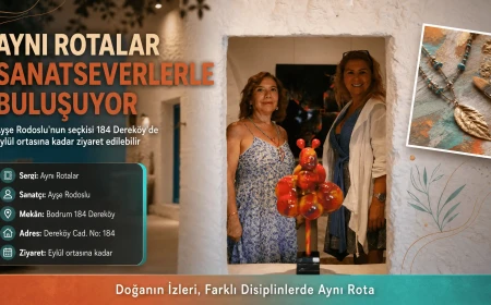 Bodrum 184 Dereköy’de Sanat Rüzgarı: "Aynı Rotalar" Sergisi Sanatseverlerle Buluşuyor