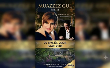 Bodrum'da Sanatla Hayata Tutunan Bir Ses: Muazzez Gül 27 Eylül'de Delice Bahçe'de Sahne Alıyor