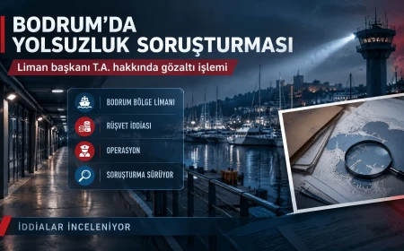 Bodrum Bölge Liman Başkanı T.A. Rüşvet Operasyonunda Gözaltına Alındı