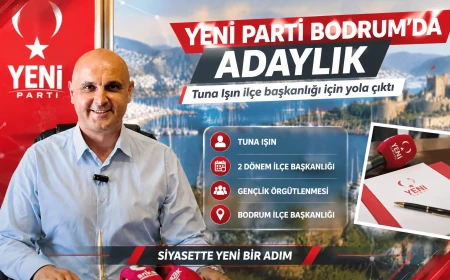 Tuna Işın’dan Yeni Parti Bodrum İlçe Başkanlığı İçin Adaylık Açıklaması: "Yeni Bir Yola Çıktık"
