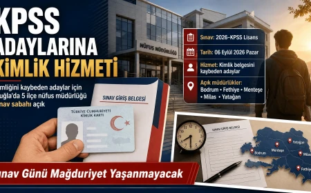 KPSS Sebebiyle Muğla’da İlçe Nüfus Müdürlükleri Pazar Sabahı Açık Olacak