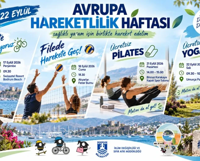Bodrum'da Avrupa Hareketlilik Haftası: Sağlıklı Yaşam Ve Çevre Dostu Ulaşım Etkinlikleri Başlıyor