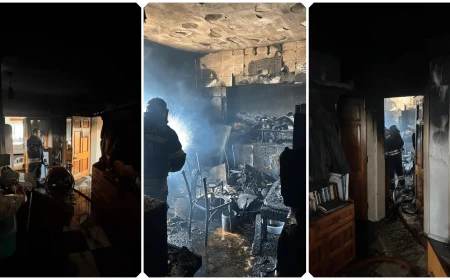 Bodrum Çarşı Mahallesi’nde Ev Yangını: Mutfak Kullanılamaz Hale Geldi