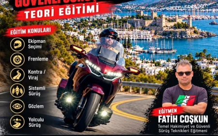 Bodrum’da Ücretsiz Motosiklet Güvenli Sürüş Teori Eğitimi Verilecek