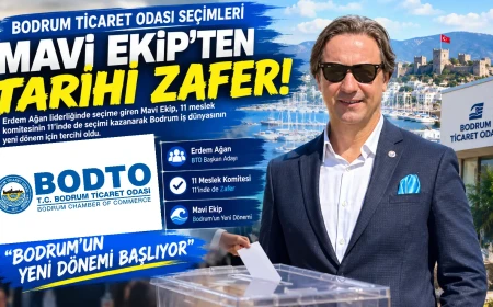 Bodrum Ticaret Odası Seçimlerinde Mavi Ekip Zaferi: Erdem Ağan Başkanlığında 11 Komitenin Tamamı Kazandı