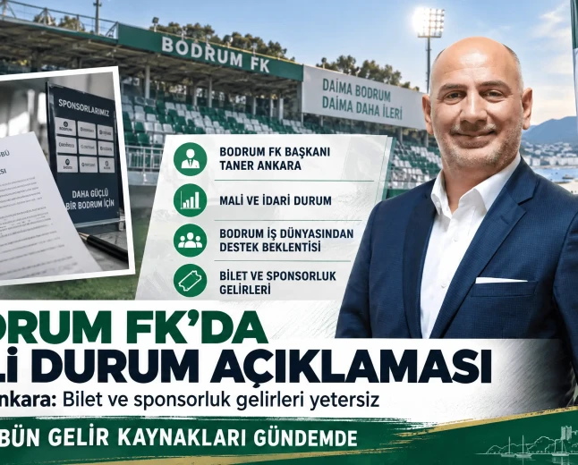 Bodrum FK Başkanı Taner Ankara’dan Çarpıcı Açıklama: “Borçsuz ve Bedelsiz Devre Hazırız”