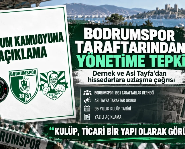 Bodrumspor 1931 Taraftarlar Derneği’nden Yönetime Sert Tepki: Sarıyer Deplasmanına Gitmeme Kararı