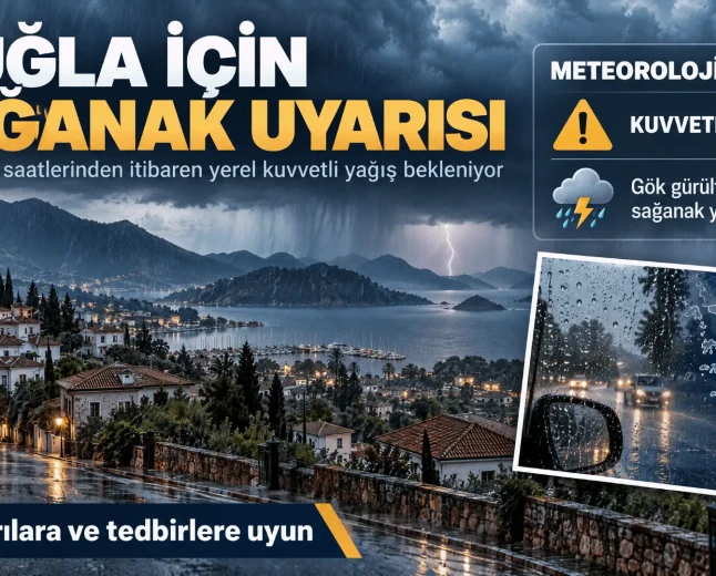 Meteoroloji’den Muğla İçin Kritik Uyarı: Bugün Öğle Saatlerinde Kuvvetli Yağış Geliyor