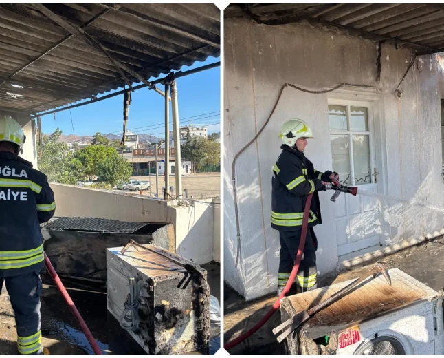 Bodrum Bahçelievler Mahallesi’nde Ev Yangını: Teras Kat Kullanılamaz Hale Geldi