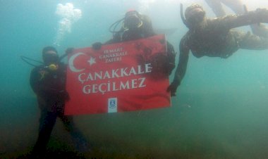 Dalgıçlar "Çanakkale Geçilmez" Dedi