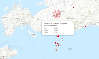 Gökova Körfezi'nde 4.6'lik Deprem