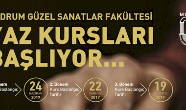 Bodrum Güzel Sanatlar Fakültesi Yaz Kursları Başlıyor
