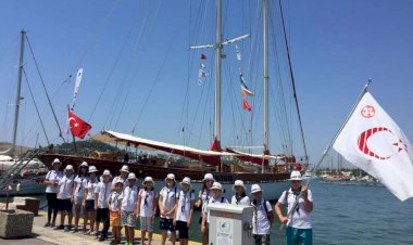 Sts Bodrum Okul Gemisi Deniz İzcilerinin Kampı Oldu