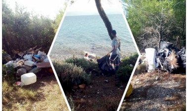 Akbük Koyu ve Çınar Mevkii Arasındaki Bölgede Kıyı Temizliği Yapıldı