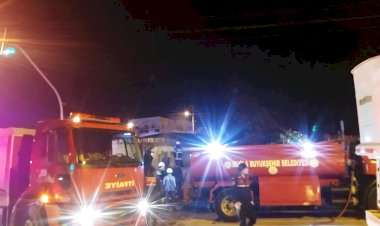 Turgutreis'te İşyeri Yangınına Çok Sayıda İtfaiye Ekibi Müdahale Etti