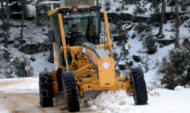 Menteşe Belediyesi’nden Kar Mesaisi