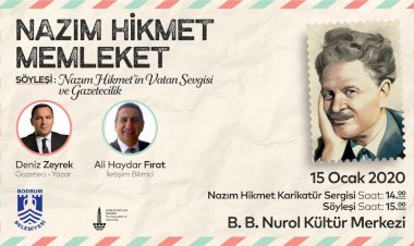Vatan Şairi Nazım Hikmet Bodrum’da Anılıyor