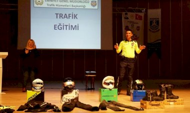 Öğrencilere 'Kaskımla Güvendeyim' Semineri Verildi