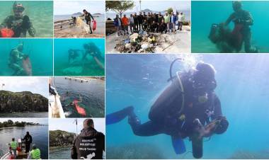 Kadıkalesi’nde Deniz Dibi Temizliği