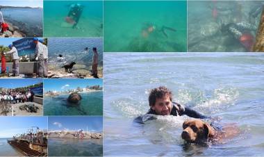 Ortakent Deniz Dibi Temizliğinde Neşeli Anlar